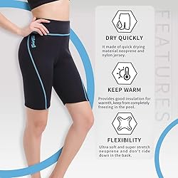 GoldFin Wetsuit Shorts for Women, 2mm Neoprene