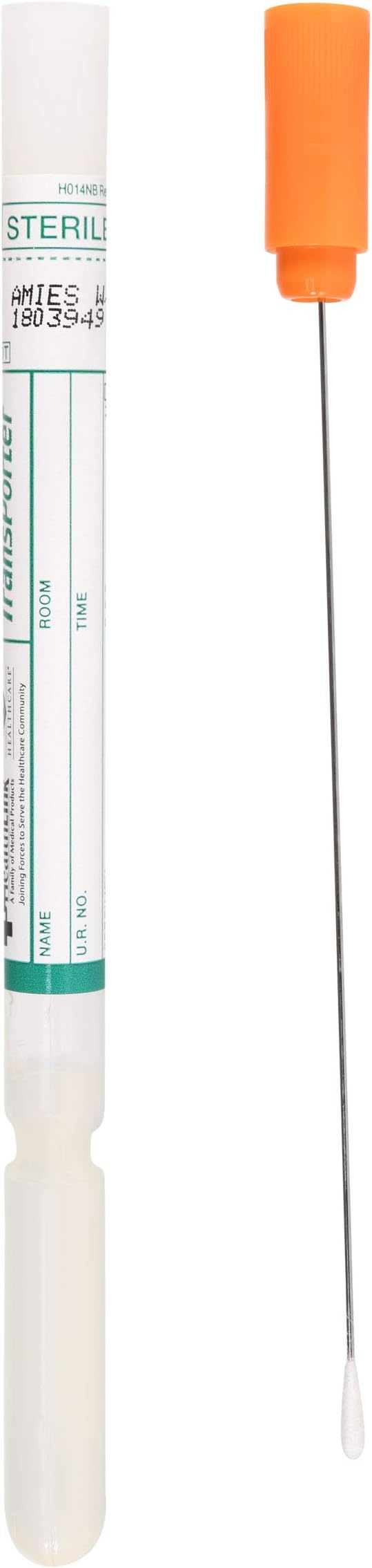 Transporter, Swab with Amies Gel, Aluminum Wire Shaft with Rayon Tip, Single, 50 per Box, by Healthlink