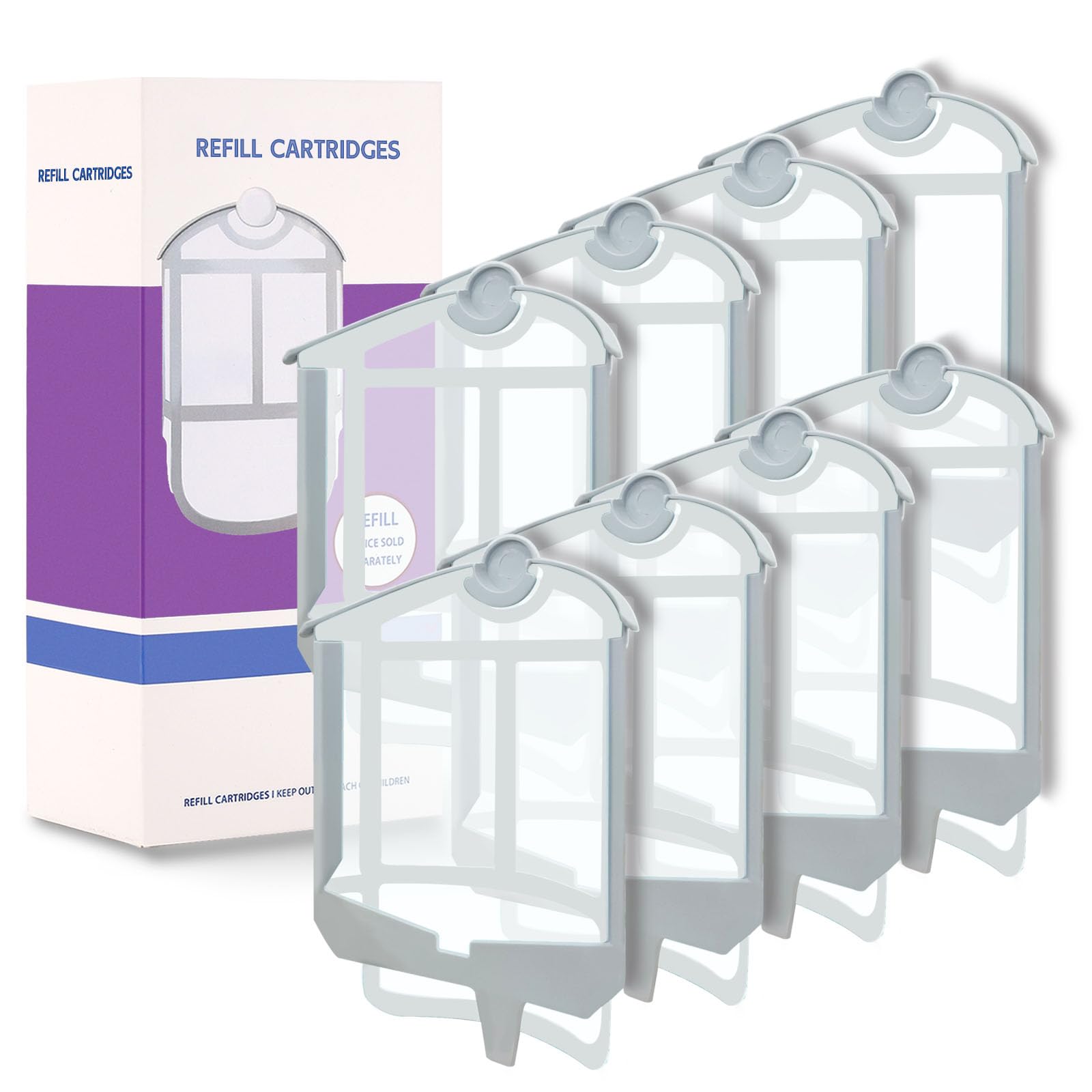 Photo 1 of ZVVN 8 Pack Refill Cartridges, Refills Compatible with Indoor Light M364A and Max, Replacement 100% Fit (8 Refill Cartridges)