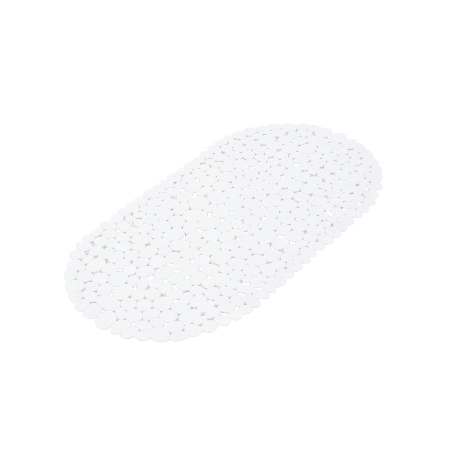 Douceur d'Intérieur Bath Mat Pebble Design 69 x 36 x 1 cm white
