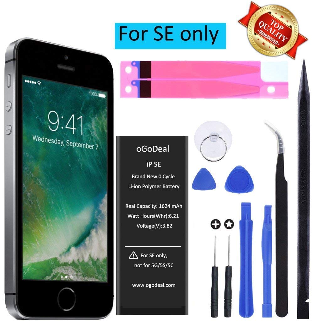 Ogodeal Battery Replacement For Iphone Se Diy Battery Repair Kit 1624mah A1723 A1662 A1724 365 Days Warranty Buy Online In India At Desertcart In Productid