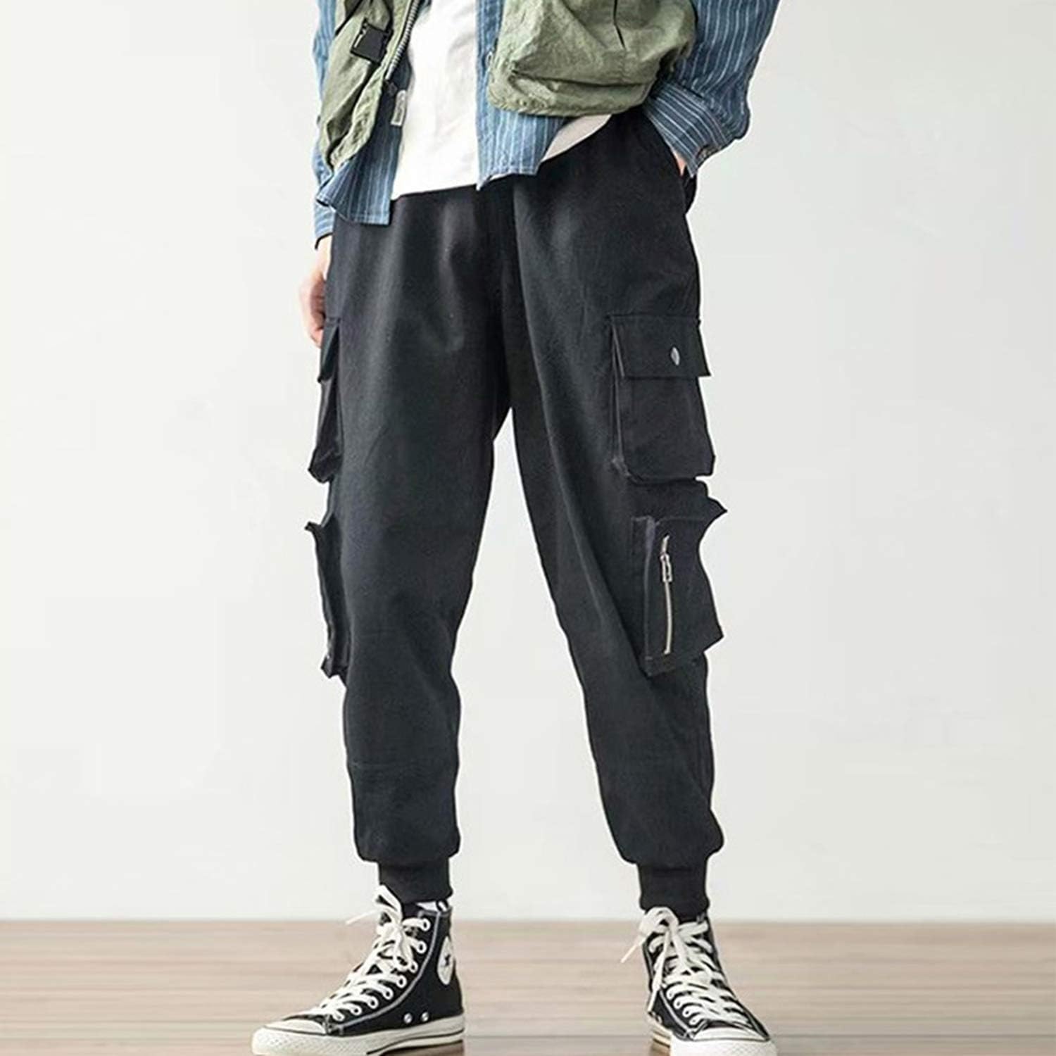 side pockets cargo harem pants