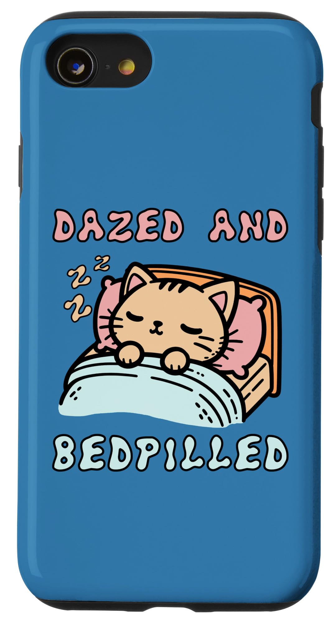 iPhone SE (2020) / 7 / 8 Dazed And Bedpilled - Cute Sleepy Cat Meme Case