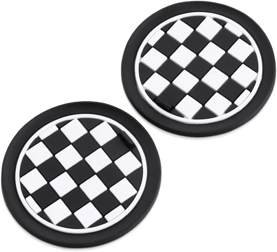 2 Pcs 2.75 inch Car Interior Accessories Anti Slip Cup Mat for Hyundai Tucson Kona Creta Elantra Sonata Veloster,etc All Models