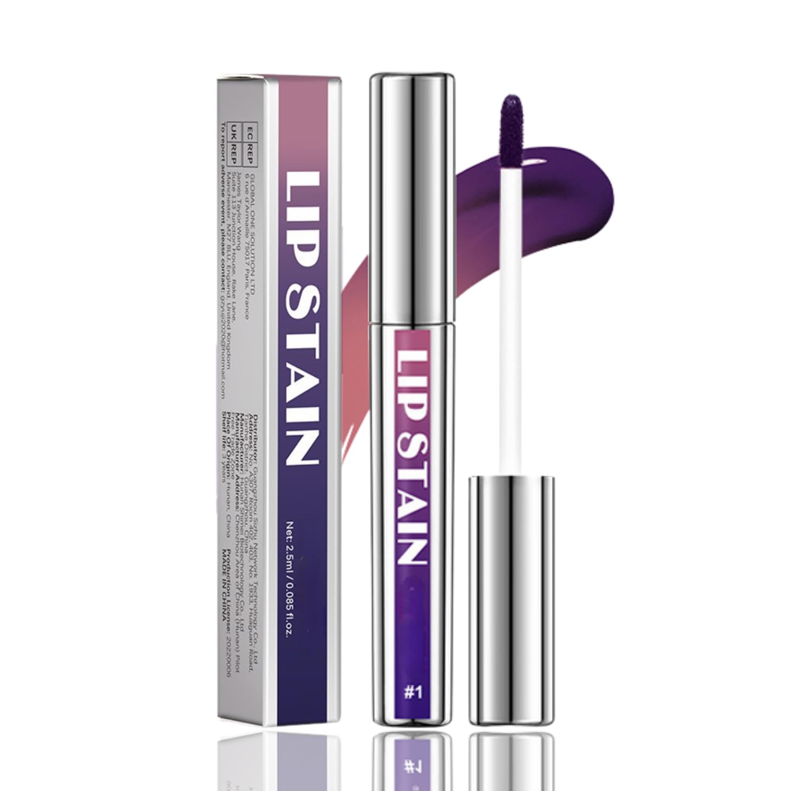 SHEBEEDO Lip Stain Long Lasting Peel Off Lip Tint Makeup For Women Extreme Amazing Make Up Non-Stick Cup Matte Finish Liquid Lipstick (#1Light Pink)