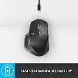 Logitech MX Master 2S Graphite Bluetooth Wireless Mouse Multi Surface view 8