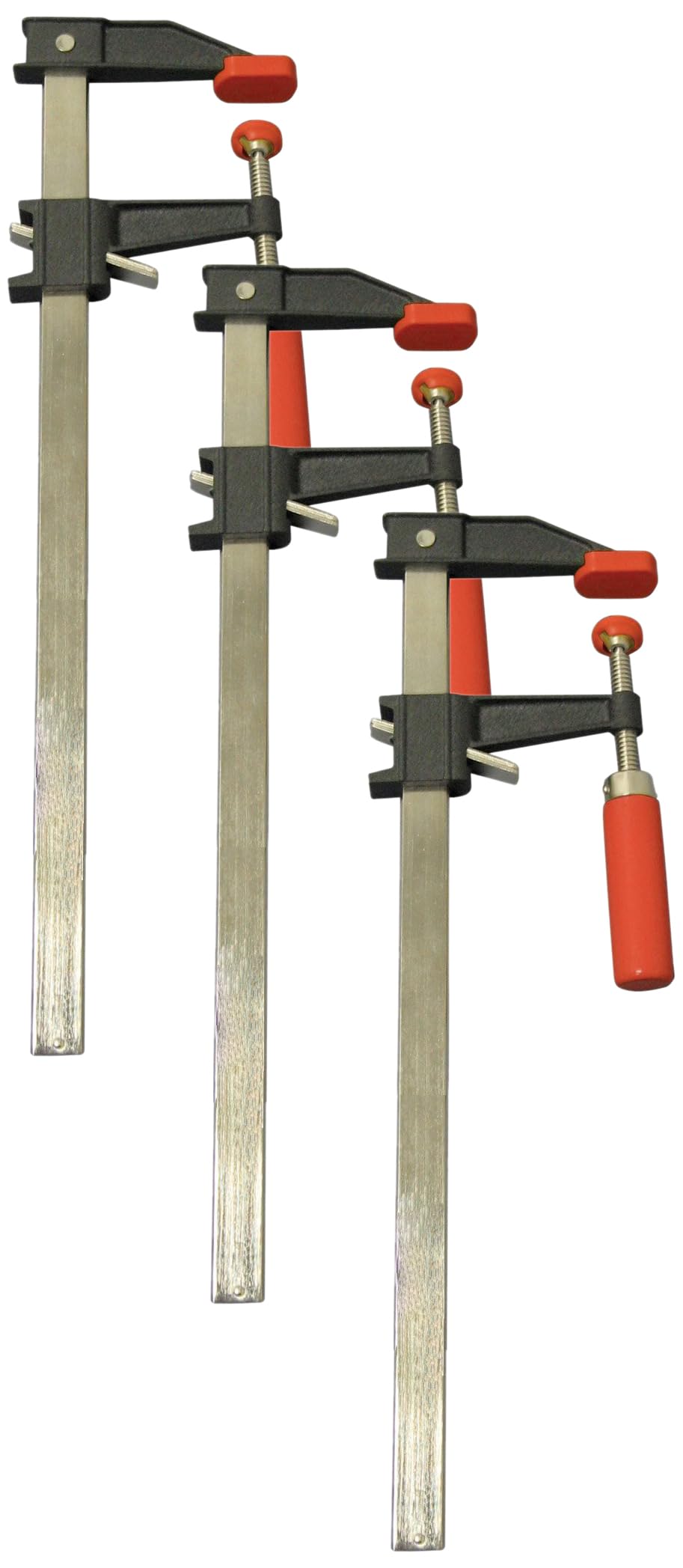 Bessey Clutch Style Bar Clamps – 30 In 600 lb – GSCC2.530 – Woodworking Clamps with Ergonomic Handle, Non-Marring Pads, Durable Cast-Iron Jaws & Serrated Rail for Carpentry & Cabinetry (Pack of 3)