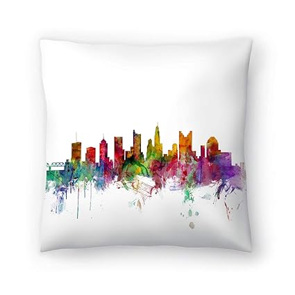 Amazon Com American Flat Columbus Ohio Skyline 2 Art Pause