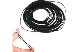 CYIWHI 50Pcs Recorder Rubber Belts, Cassette Recorder Repair Rubber Belts 40-135 MM (1MM Width)