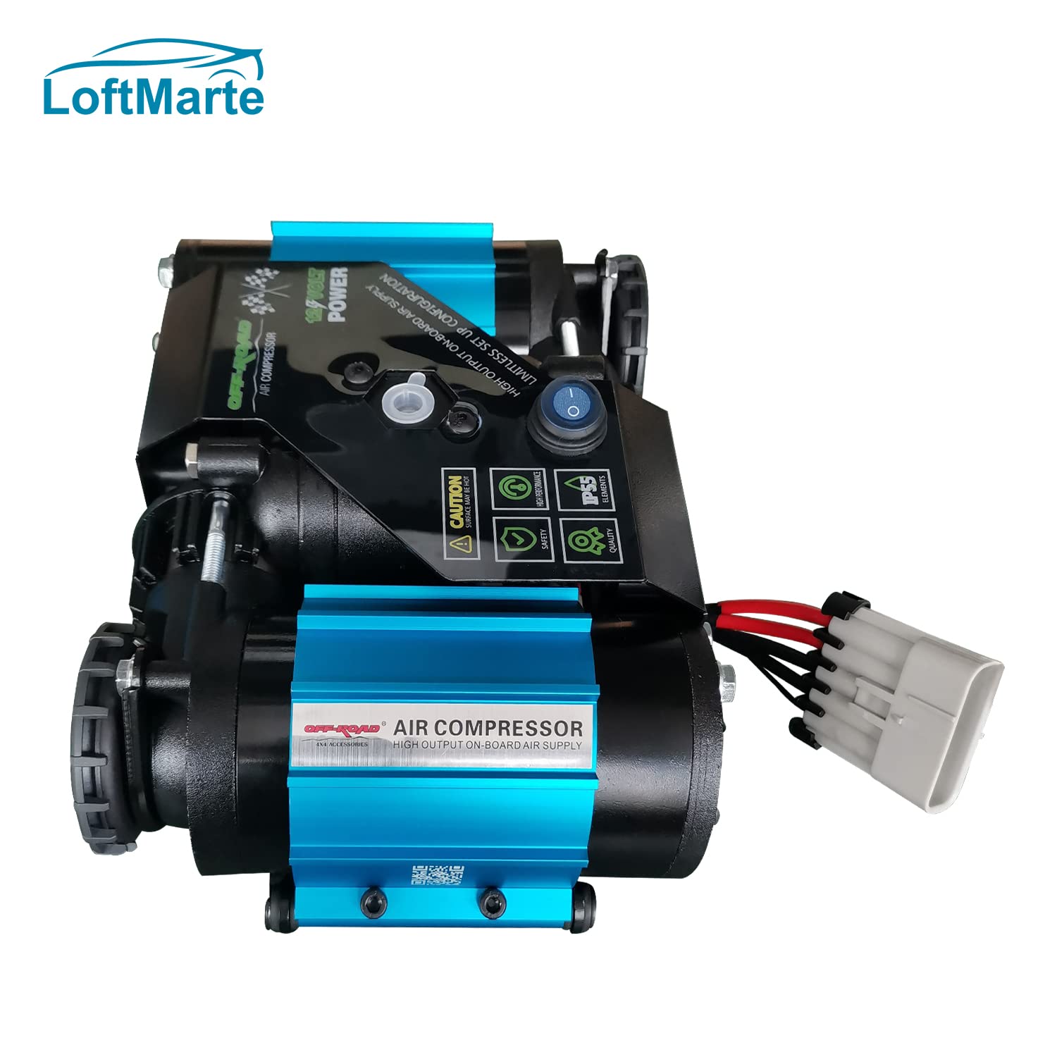 Compresseur D'air Double Gonflage CKMTA12 12V - Neuf, Garantie 2 Ans, Fabriqué En Italie
