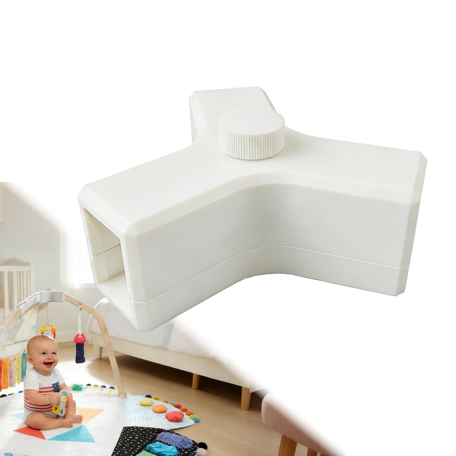 Photo 1 of 2 Pack Replacement Top Connector for Lovevery Play Gym, Top Clamp/Bracket, Compatible with Former for Lovevery Play Gym (White)