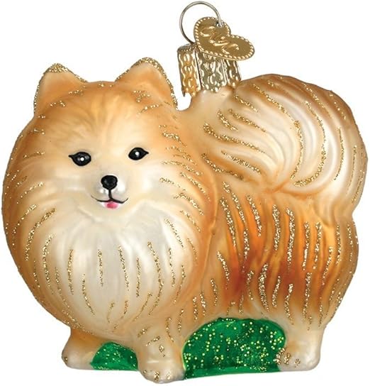 pomeranian christmas ornament