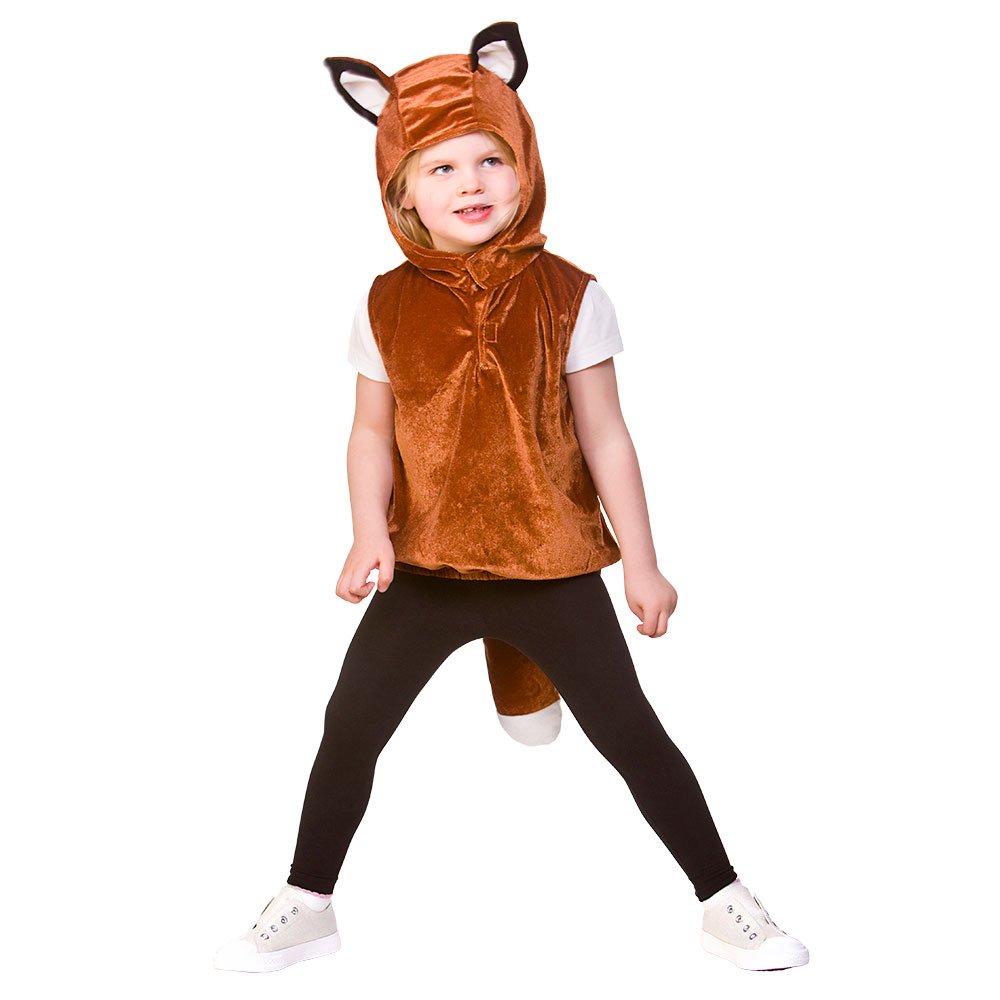 Child/Kids Unisex Fox Animal Tabard Fancy Dress Costume (One Size 3-5 years)