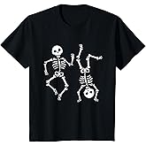 Kids Dancing Skeletons Halloween Shirt for Boy Girl Youth Toddler T-Shirt