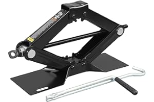 BIG RED AT10152BR Torin Steel Scissor Lift Jack Car Kit, 1.5 Ton (3,000 lb) Capacity, Black