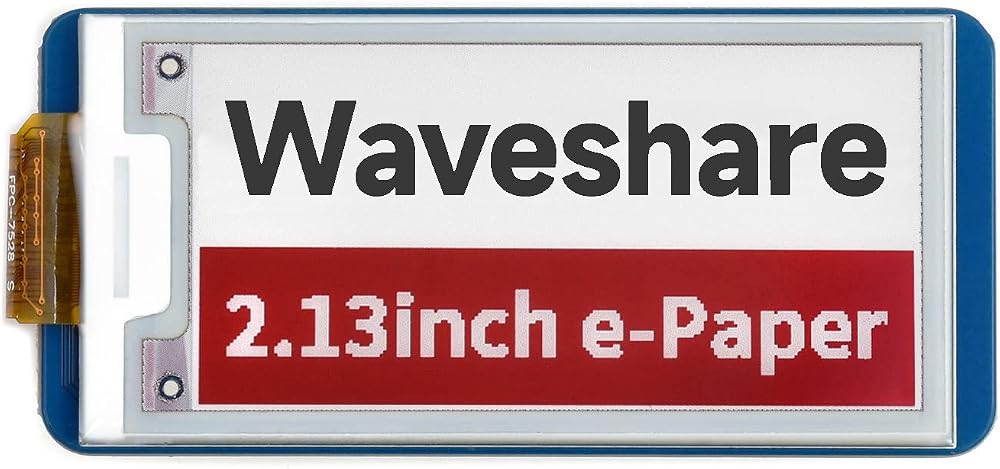 Waveshare 2.13inch E-Paper Display Module for Raspberry Pi Pico Red/Black SPI