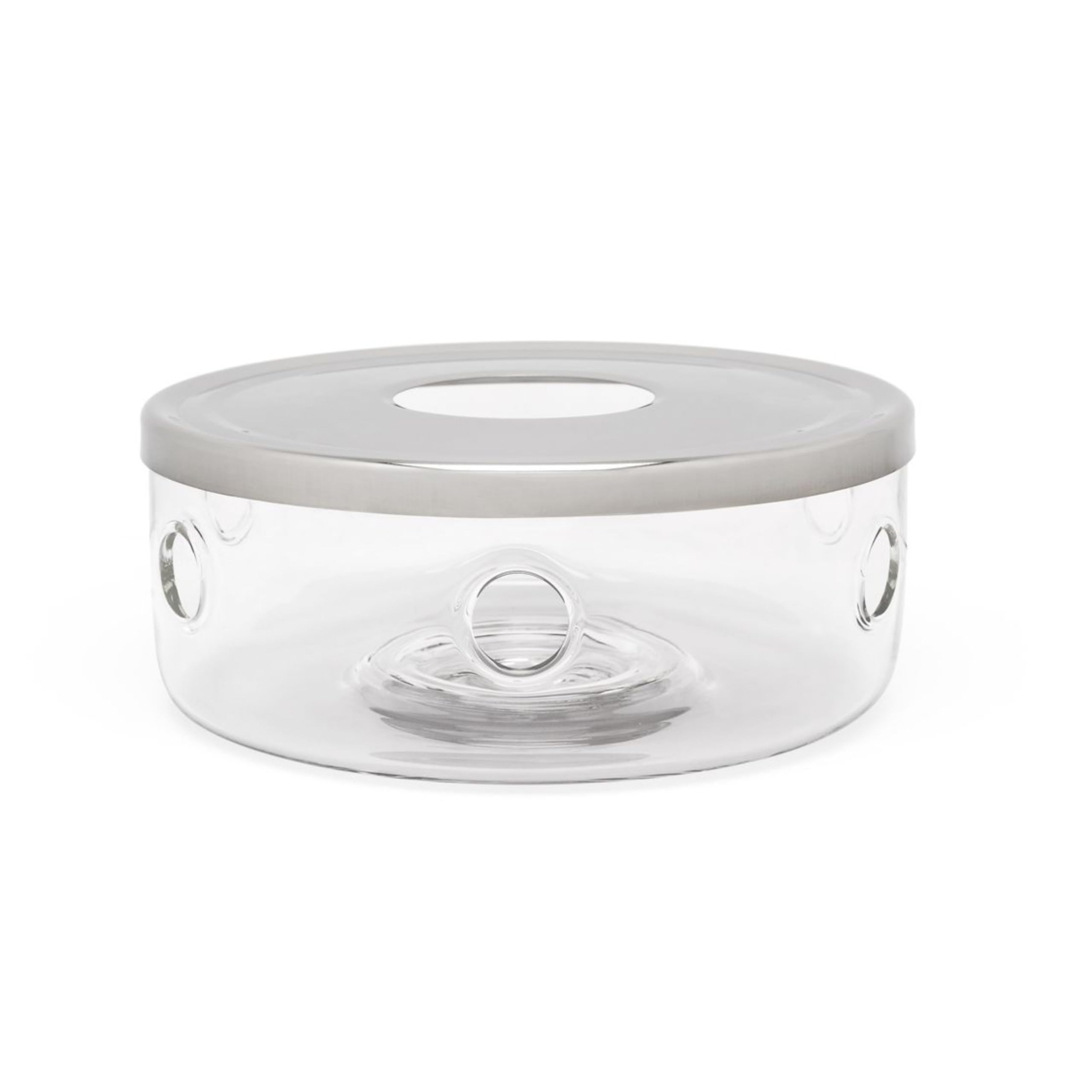 Calentador vidrio/INOX. Minuet Santee, Silver