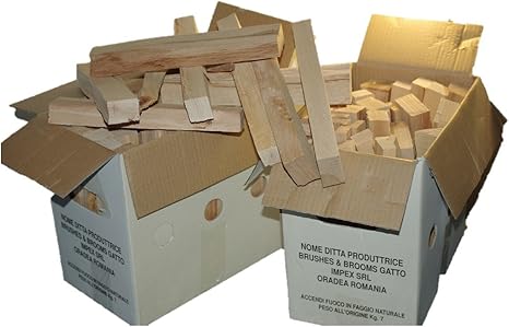 Madera de haya natural para BARBACOAS y otros usos en envase de 7 kg: Amazon.es: Jardín
