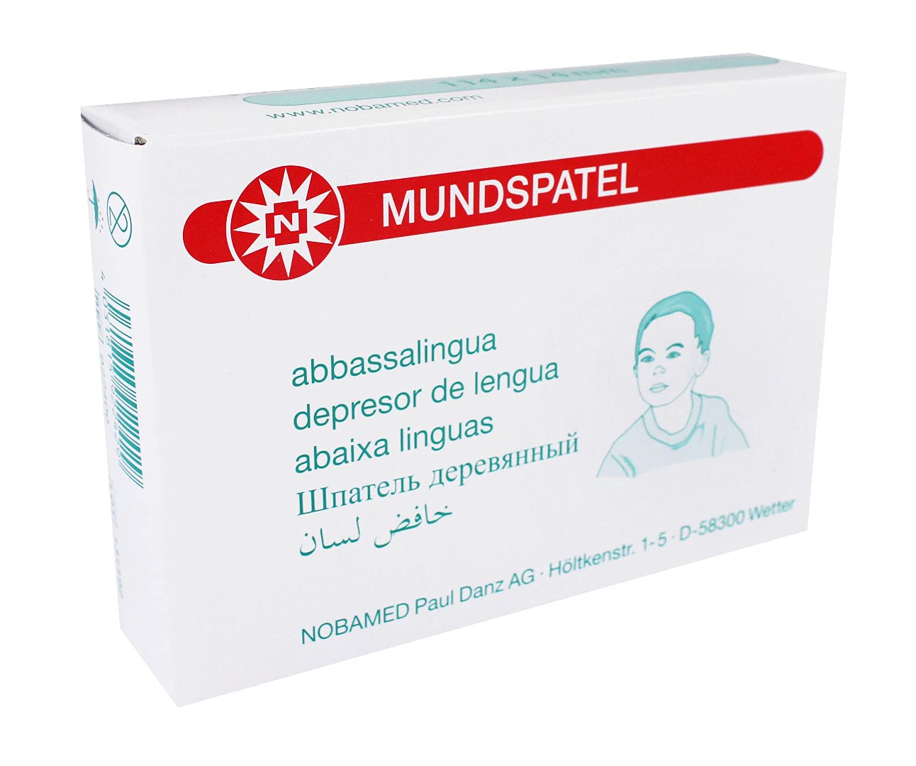 100 Wooden Spatulas Tongue Depressors by Noba