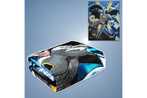 FOHOG Superhero Bedding Set with Beach Towel, Fleece Blanket, Bedspread Set, and Curtain Set for Kids (Twin Hero Bedspread Set)