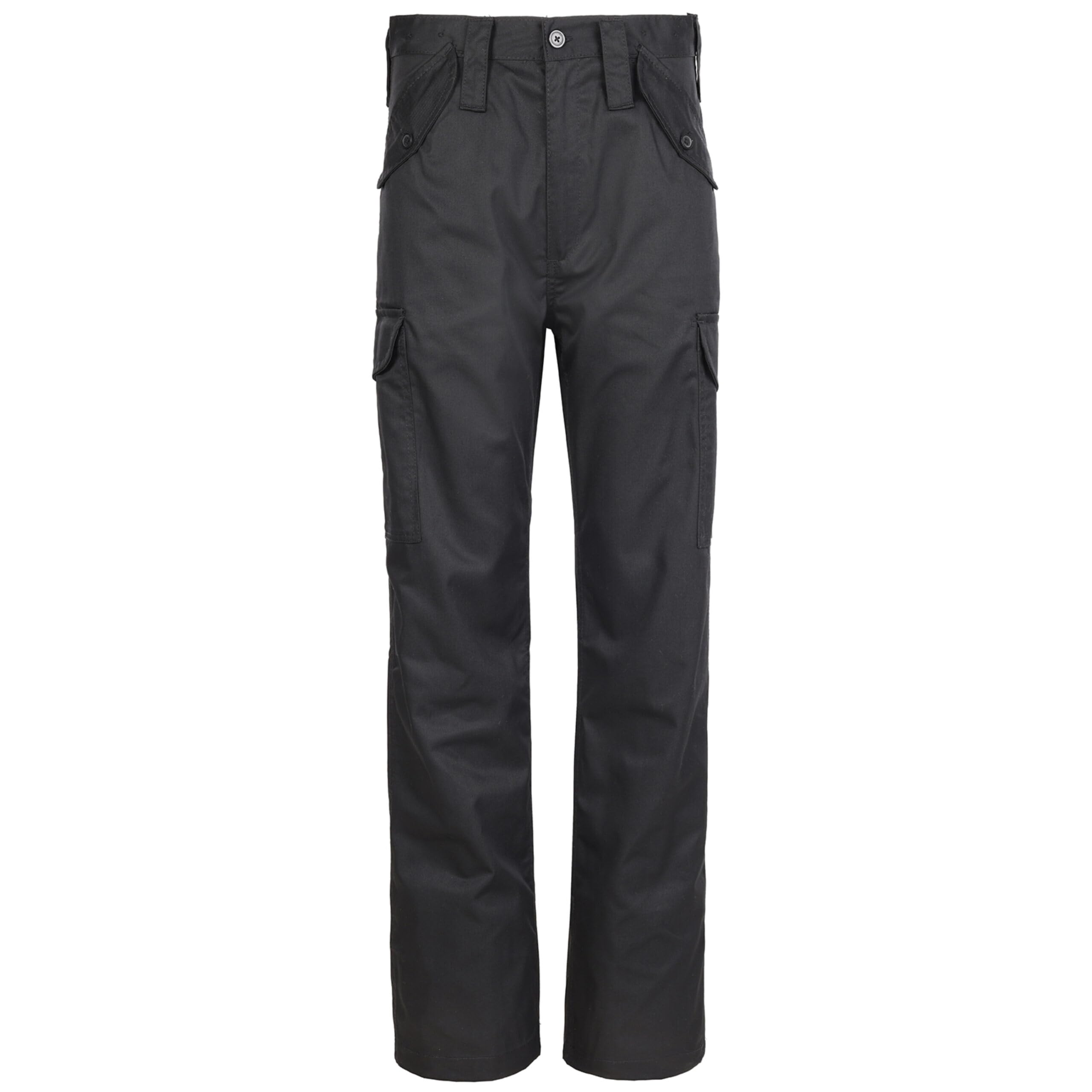 Fort - Combat Trousers - Cargo Trousers - Work Trousers for Men - Multi Pockets - Removable Drawcords - Mens Work Trousers Black