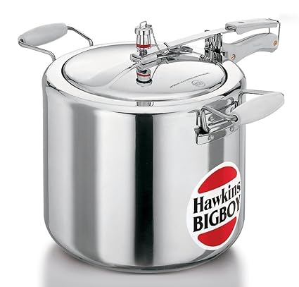 Hawkins Bigboy Aluminum Pressure Cooker, 22 Litres