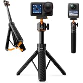 K&amp;F CONCEPT 25.6" Selfie Stick Tripod for DJI Osmo Action 5 Pro | Pop Open Extendable Handle Grip Magnetic Quick-Release Adapter Travel Video Shooting Stand for Osmo Action 3/4/Osmo 360 MS78