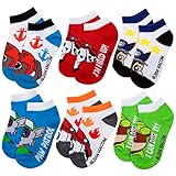 Boy's Paw Patrol 6 Pack Knit Ankle No Show Socks (Six Pairs)