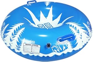 SUNSHINE-MALL Snow Tube, Inflatable Snow Sled for Kids and Adults, Heavy Duty Snow Tube Made by Thickening Material of 0.6mm,Snow Toys for Kids Outdoor