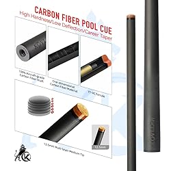 KONLLEN Carbon Fiber Turquoise Inlay Pool Cue Stick