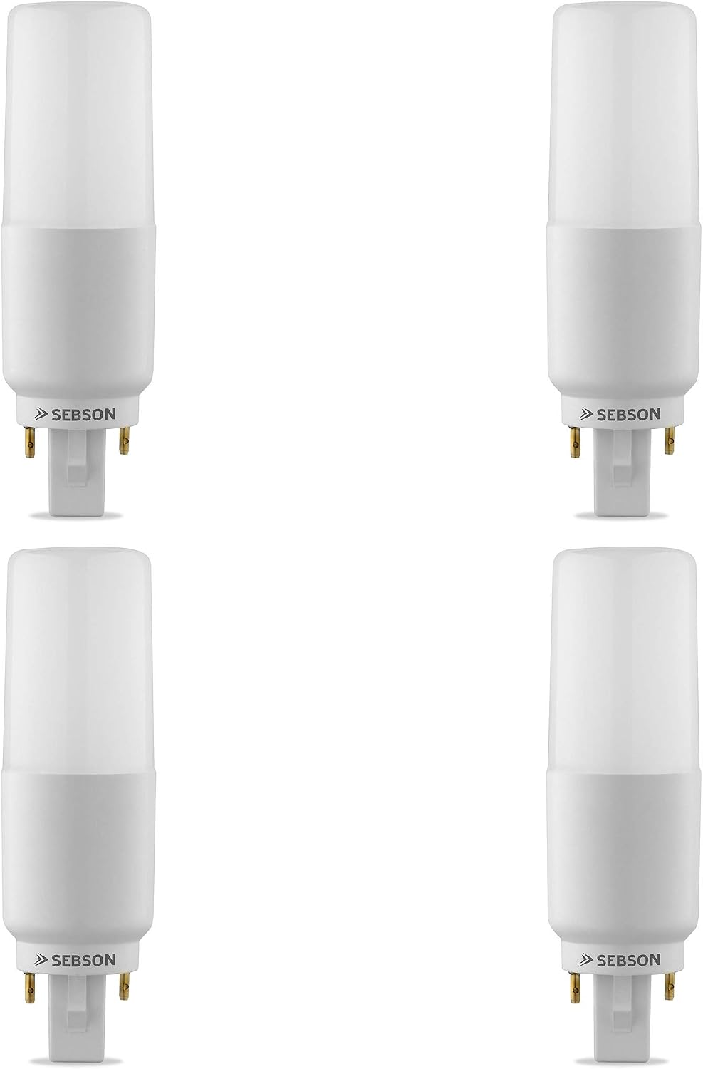 SEBSON G24 7W LED, G24d Universal (G24d-1, G24d-2, G24d-3), 4 Pack, Neutral White 4000K, 50W Replacement for Light Bulb 660lm