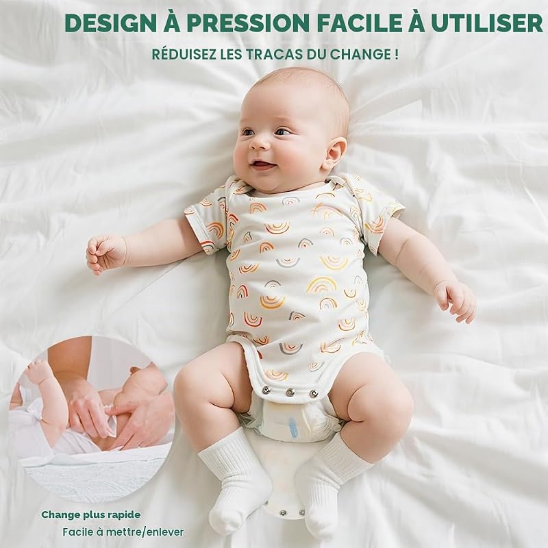 Bébé Body Mixte, Lot de 5 Body à Manches Courtes Bébé en Coton, Cadeau Naissance, Respirants et Pratiques, D'été Combinaison 3-6 Mois, Motif cartoon