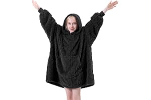 FestiCorp Oversized Blanket Hoodie for Adults - Extra Long Wearable Sweatshirt with Giant Sleeve, Hood and Pocket