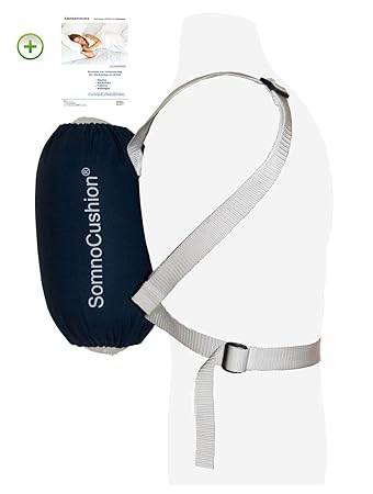 Tomed SomnoCushion Anti Schnarch Rucksack gegen die Rückenlage bei Schlafapnoe im Set mit einem Ratgeber Rückenlageverhinderu