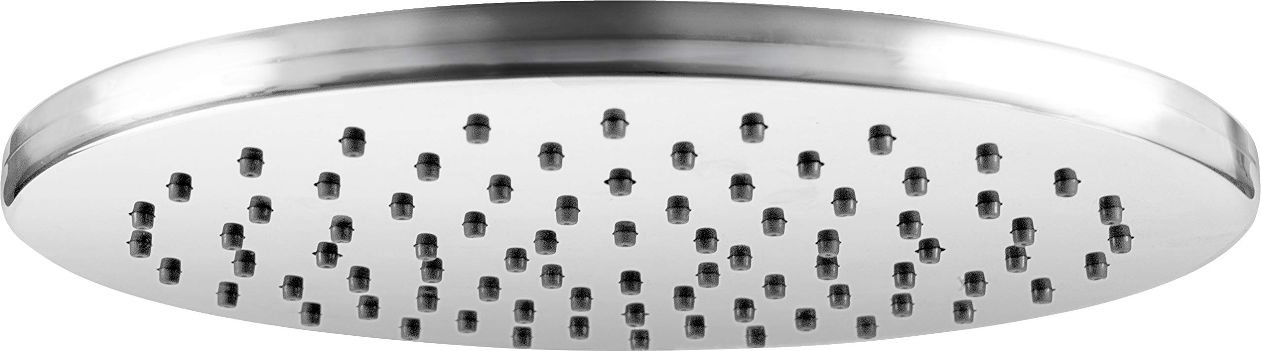 Cornat TECBW3400 Classic Shower Head 225 mm Head Diameter 1 Jet Type with Ball Joint and Anti-Limescale Nozzles Chrome-Plated