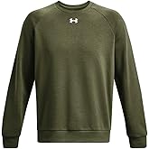 Under Armour Men's Rival Fleece Crew, (390) Marine OD Green / / White, XX-Large