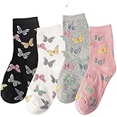 Benefeet Sox Womens Funny Patterned Crew Socks Girls Cute Novelty Cotton Dress Socks Funky Graphic Tube Sock