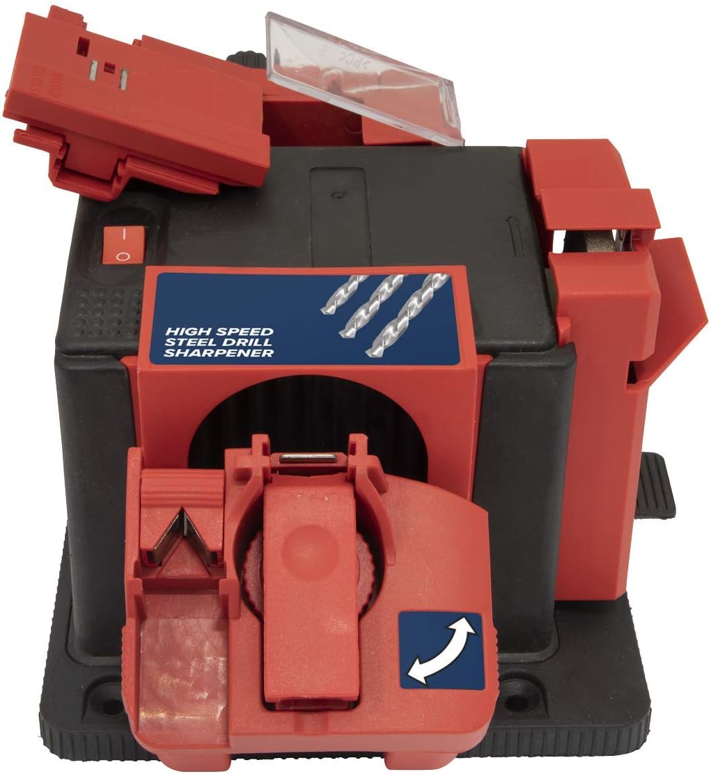 Sealey Sms2004 Multi-Purpose Sharpener - Bench Mounting 65W, Red, 177mm x 222mm x 207mm - Image 4