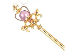 HAIQILIN Pink Queen Scepter Princess Wand for Women Sceptor