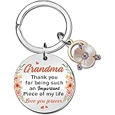 Grandma Birthday Gifts Valentines Day Gifts For Grandma Best Grandma Gifts From Grandkids Grandson Granddaughter Cute Grandmother Keychain Unique Christmas Mothers Day Present Ideas For Grandmothers