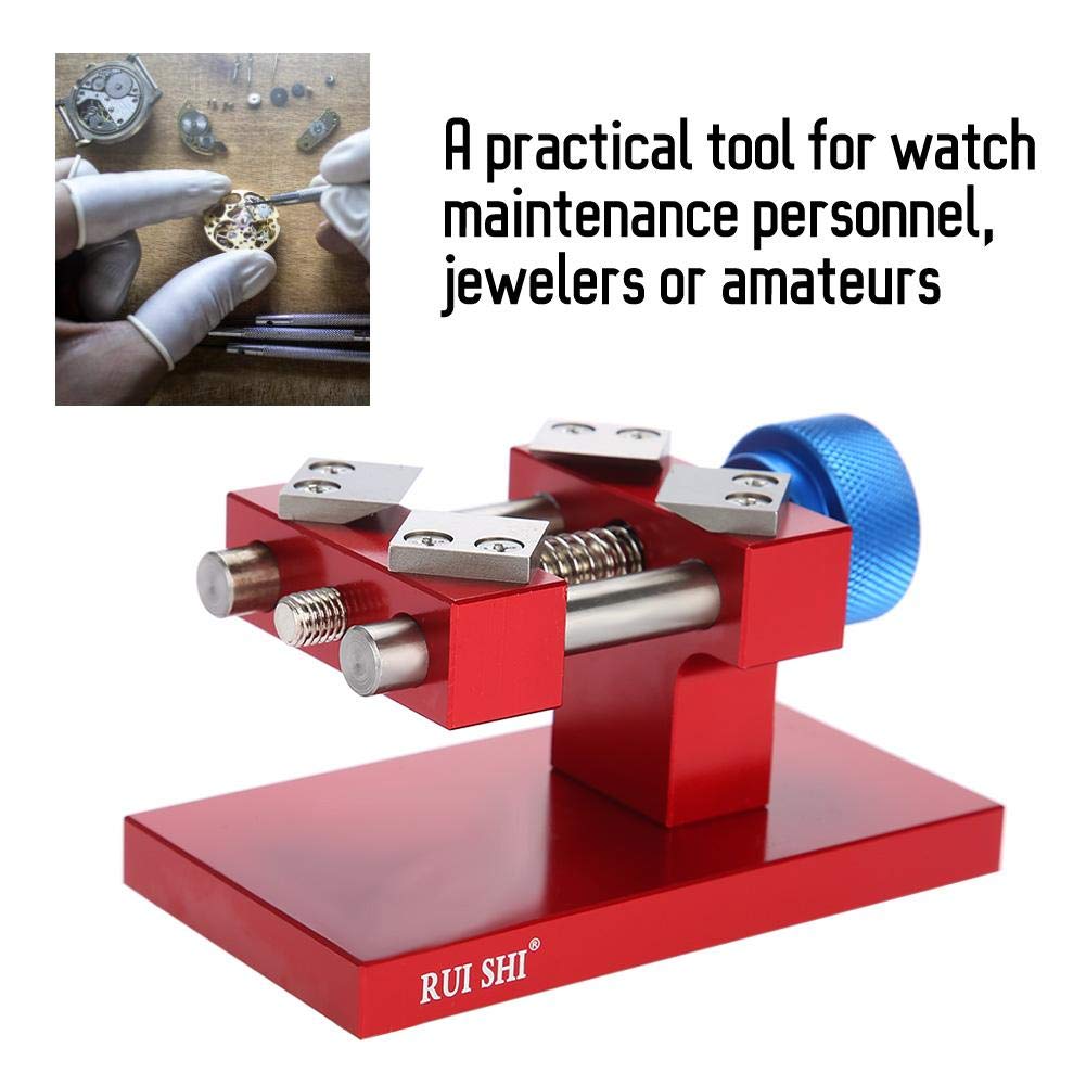 Red Watch Bezel Removal Tool, Professional Back Case Opener Workbench Watch Bezel Ring Remover Watchmaker Tool(Red): Beauty