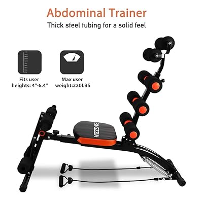 Buy Bigzzia Abdominal Trainer Core Abs Rocket Exercise Chair With Foam Roller Handles Level Adjustable Fitness Crunches Machine Workout Training Bench Online In Indonesia B08b5st44f