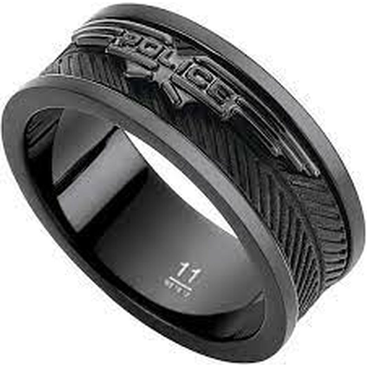 Police Men Stainless Steel Ring K 1/2