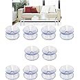 Denpetec Double Sided Suction Cups, to Keep The Glass Table Top from Sliding, Glass Table Top Bumpers, Glass Table Top Spacers, Window Hanger Suction Cup(20mm,10pcs)