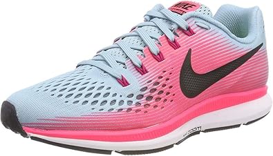 Amazon ナイキ Nike ウィメンズ エア ズーム ペガサス 34 ワイド マイカブルー ホワイト レーサーピンク 0561 406 406 24 5cm Nike ナイキ シューズ バッグ