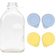 Silicone Replacement Caps For Glass Bottles - 48mm Diameter Lids For Stanpac & Libbey (2 Pack, Pink)