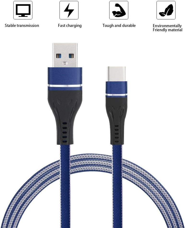 2 Pack 1 Meters Bemz USB Cables Compatible with Samsung Galaxy S20 FE