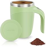 Automatic Magnetic Stirring Coffee Mug, Rotating Home Office Travel Mixing Cup,Funny Electric Stainless Steel Self Mixing Coffee Tumbler, Suitable for Coffee, Milk, Cocoa and Other Beverages……