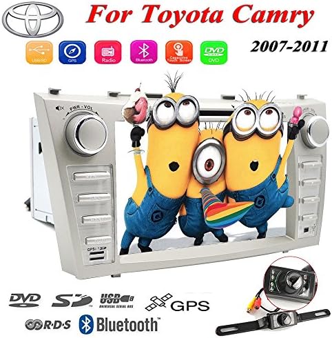 For 2007 2008 2009 2010 Toyota Camry 8 Indash DVD Player GPS Navigation Sat Autoradio Radio RDS Bluetooth Subwoofer Steering wheel control With 8" Capacitive HD touchscreen FM AM Radio RDS Bluetooth