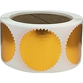 Metallic Bronze Envelope Seals Starburst Color Coding Labels Certificate Award Stickers 2 Inch Round Circle Dots 500 Total Adhesive Stickers On A Roll